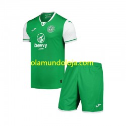 Camisola Hibernian Criança Equipamento Primeiro 2024-2025 Manga Curta